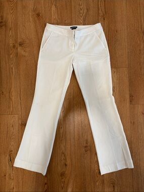 Express White Boot-Cut Dress Pants